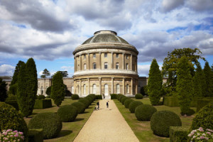 Family visitors on the main central path towards the Rotunda at Ickworth, Suffolk ©National Trust Images/Arnhel de Serra