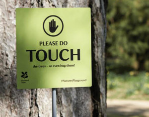 Please Touch a sign of the new thinking