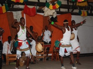 Secondary school Students performing in the annual cultural heritage competitions. 
