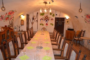 accommodation Zarosice wine cellar