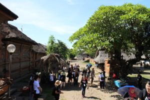 AHN participants visitng Tenganan, the oldest village on Bali island
