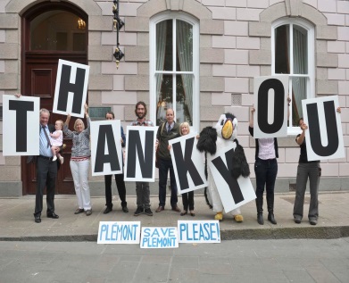 The National Trust for Jersey took to the streets to thanks supporters, Love Plémont, 2014
