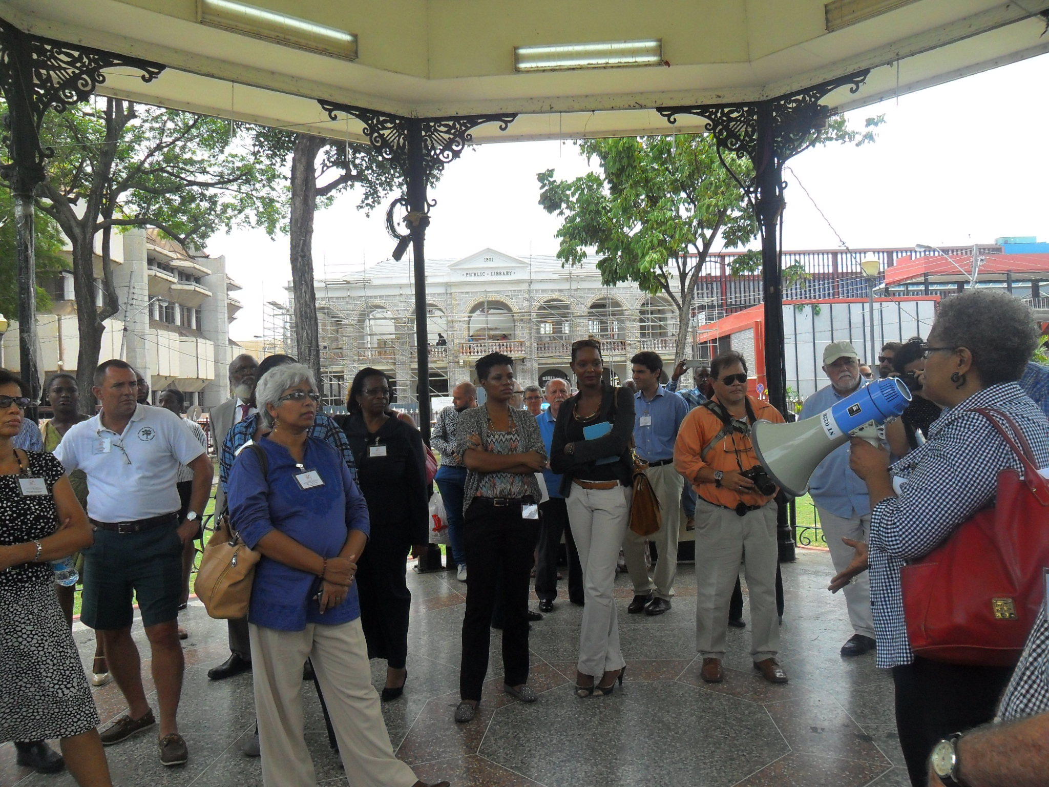 Visiting Port of Spain with architect Rudylynn De Four Roberts 