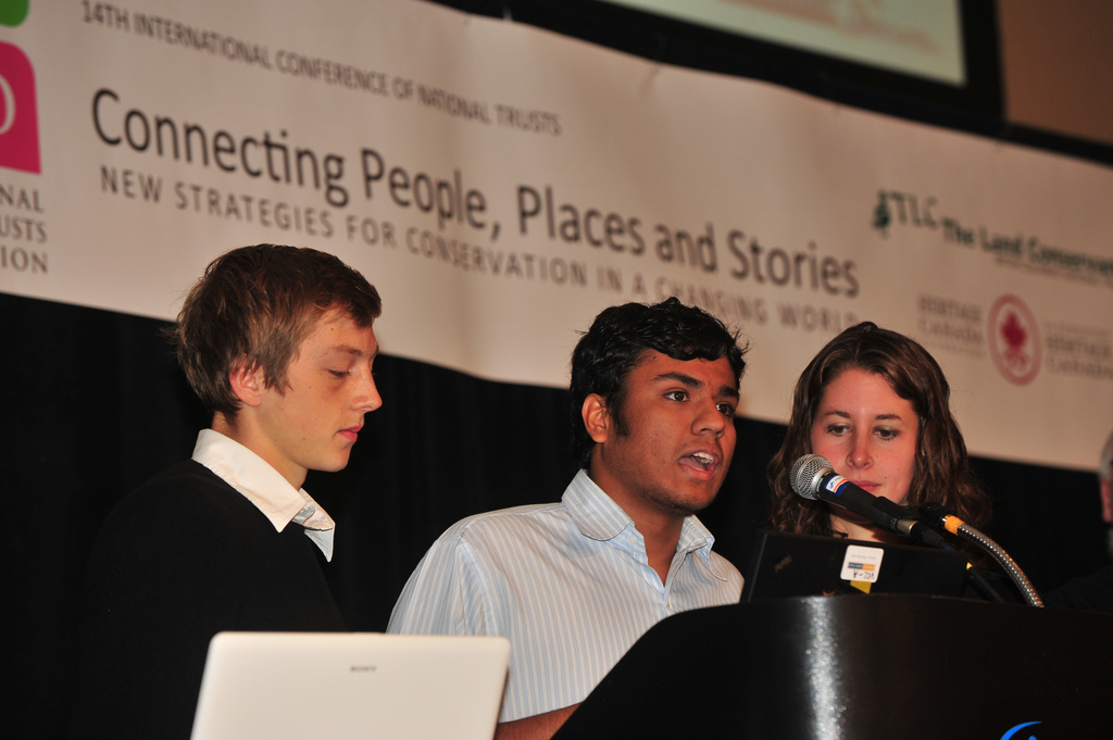 Pearson College students address the 14th ICNT in Victoria, Canada